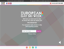 Tablet Screenshot of europeangayskiweek.com